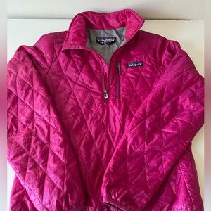 Women’s Patagonia fuchsia nano puff jacket. Size SMALL.